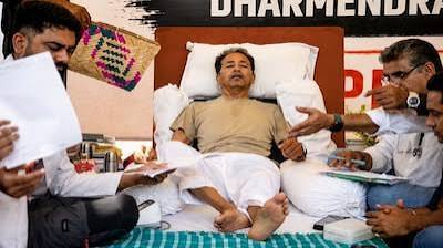 Political Trends,Politics based news portal,Sonam Wagchuk Admitted to Safdarjung Hospital
